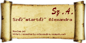 Számtartó Alexandra névjegykártya